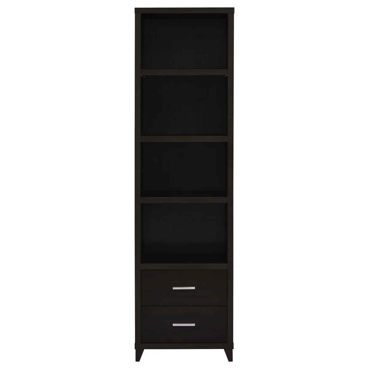 tv panel: 4-Piece Cappuccino Wood Entertainment Center with tv panel and Matching Storage Towers