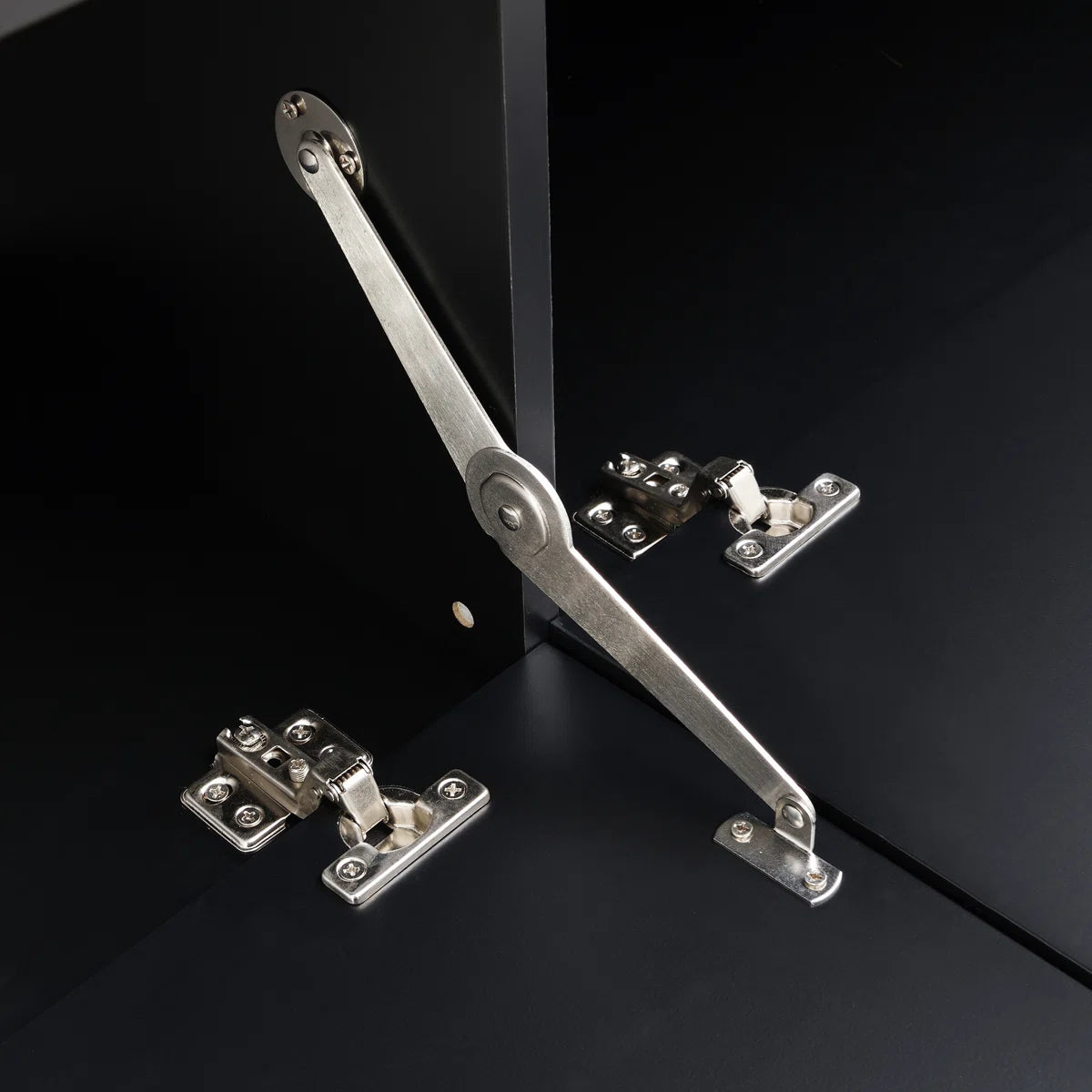 tv panel: Modern 4-in-1 tv panel with Storage, Golden Handles, Fits Up to 78" TVs