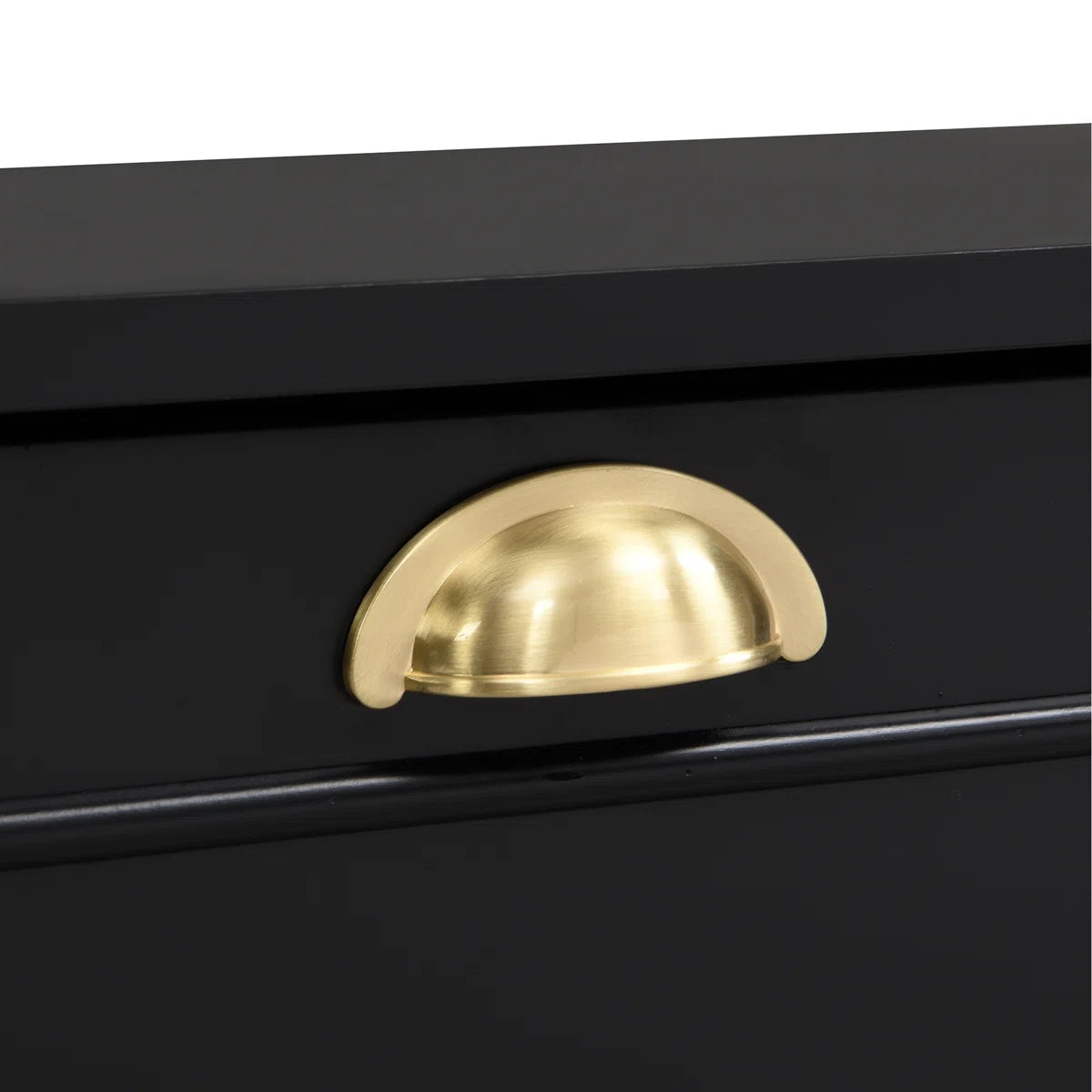 tv panel: Modern 4-in-1 tv panel with Storage, Golden Handles, Fits Up to 78" TVs