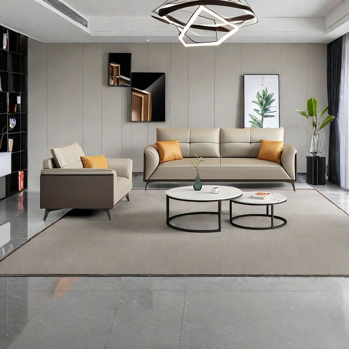 7 Seater Sofa Set: Simple Business Sofa Set for Modern Collection