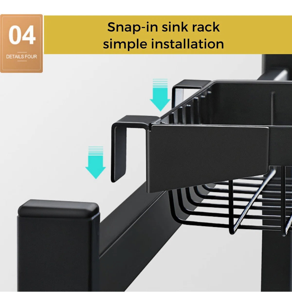 Kitchen Rack: Over the Sink Stainless Steel Dish Rack