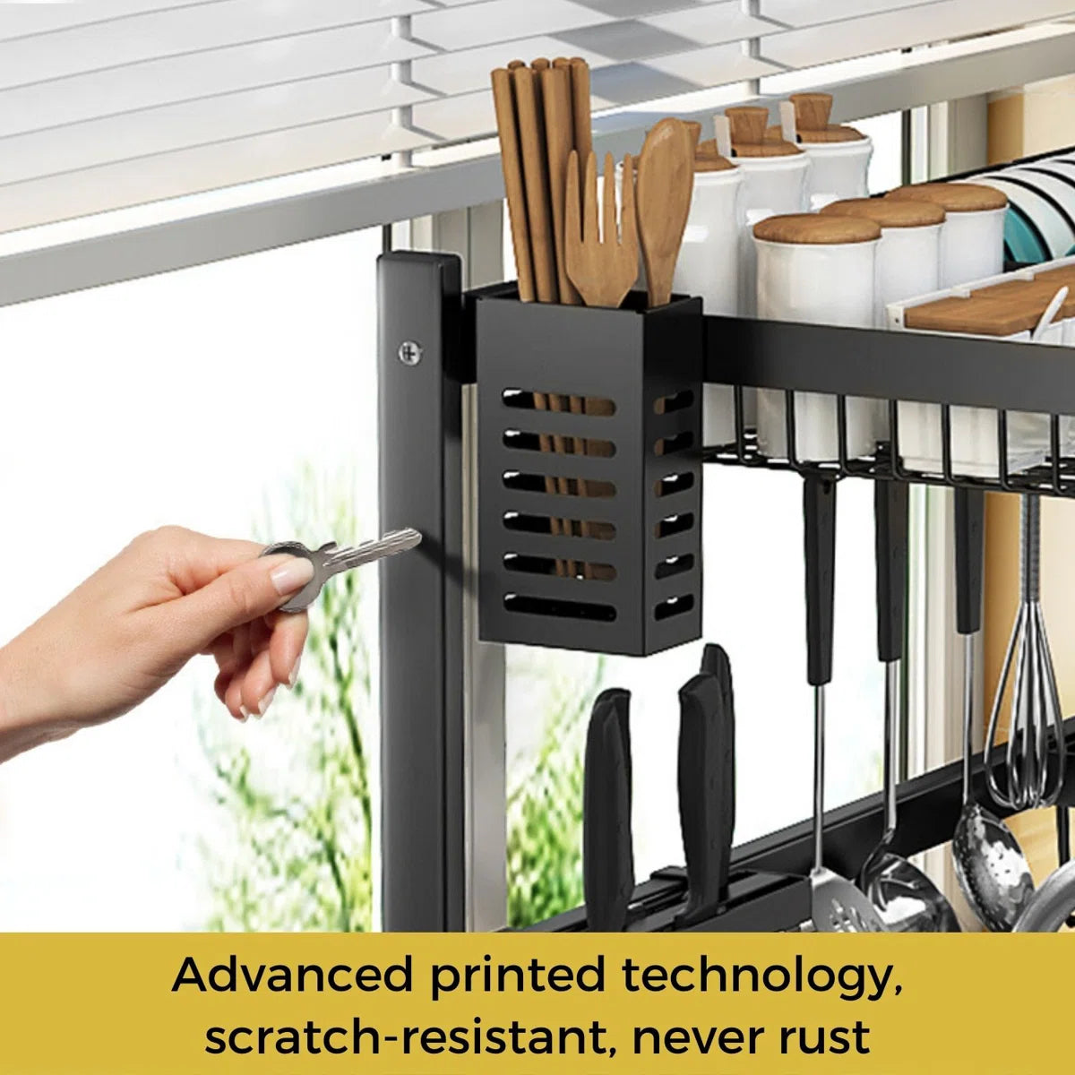 Kitchen Rack: Over the Sink Stainless Steel Dish Rack