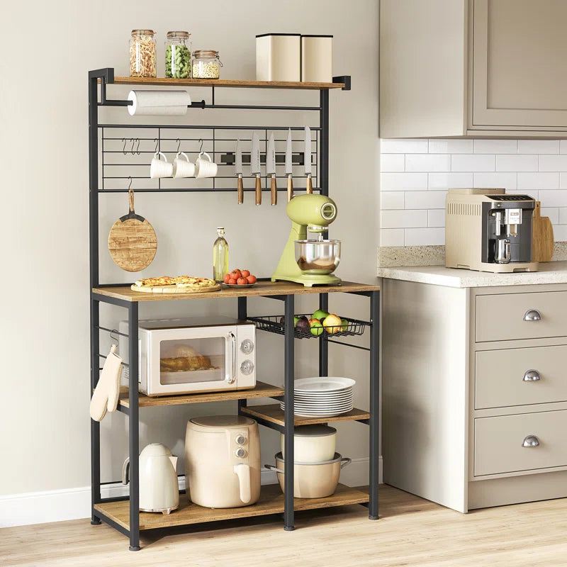 Microwave Stands: 35.4'' Steel Standard Baker's Rack with Microwave Stands