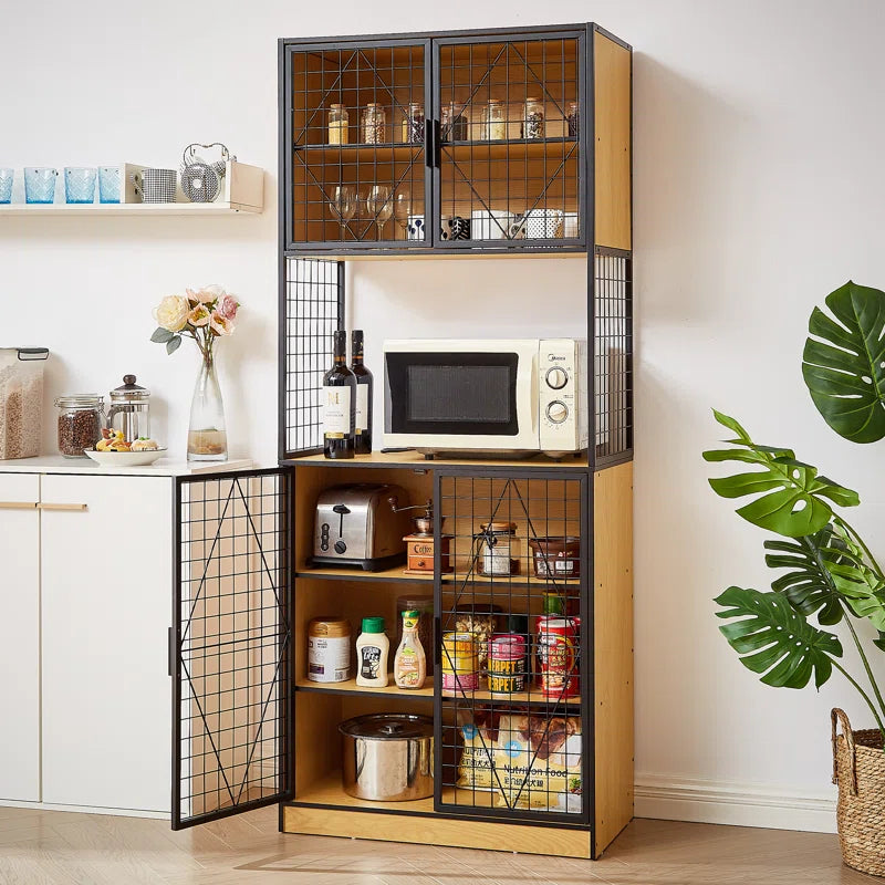 Kitchen Racks: 29.53'' Baker's Rack made of Steel with Microwave Compatibility