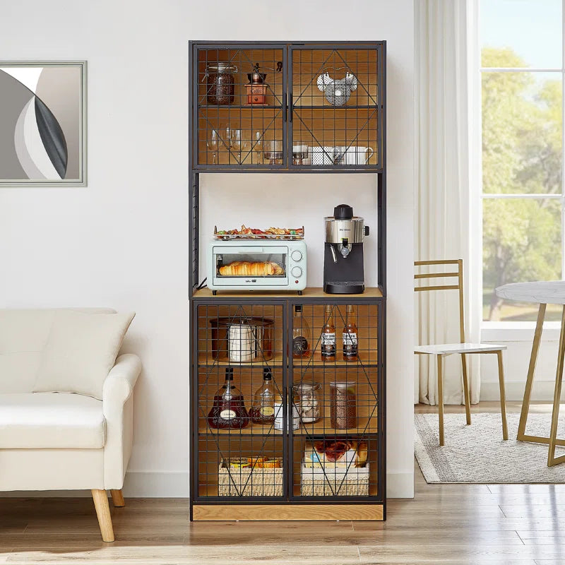 Kitchen Racks: 29.53'' Baker's Rack made of Steel with Microwave Compatibility