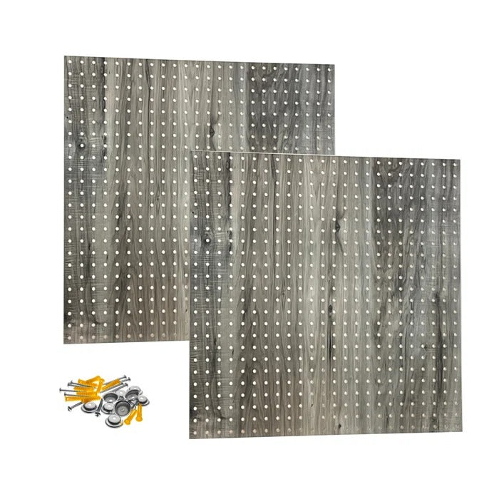 Peg Board: 24'' H x 24'' W Wood Pegboard