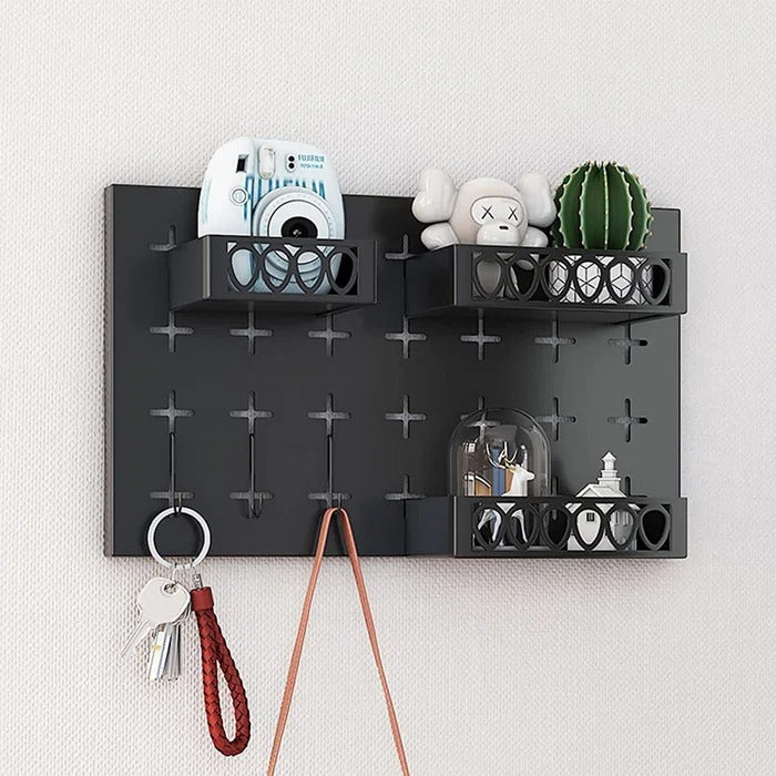 Peg Board: 9.44'' H x 15.74'' W Trimmable Metal Pegboard
