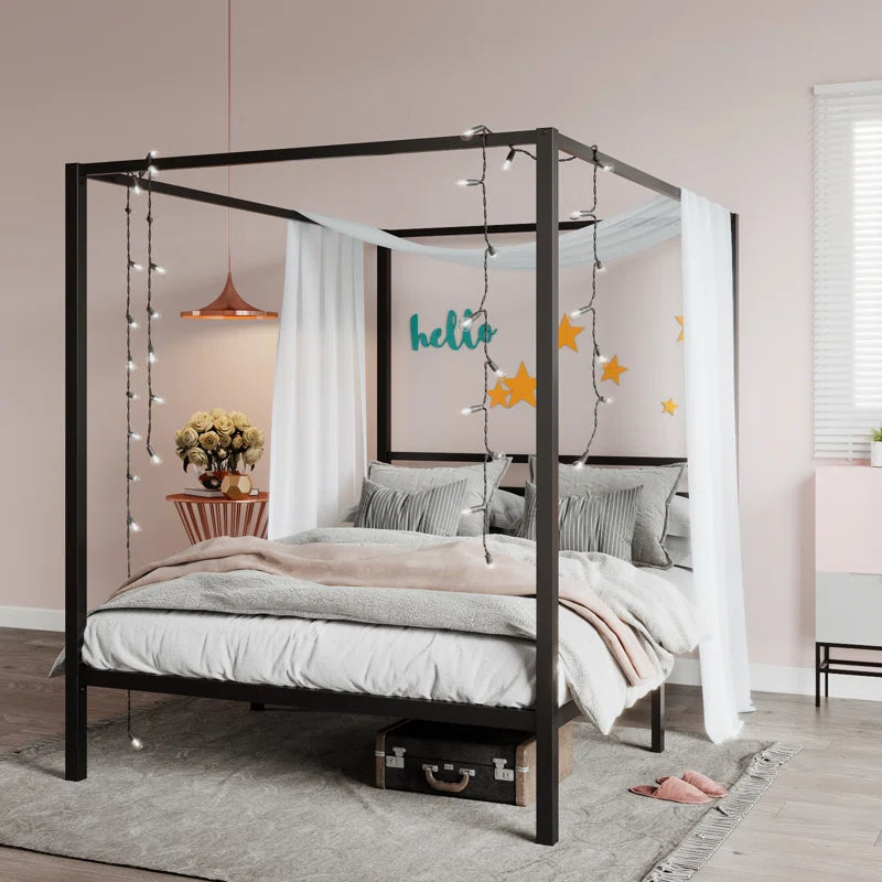 Poster Bed: Metal Platform Bed