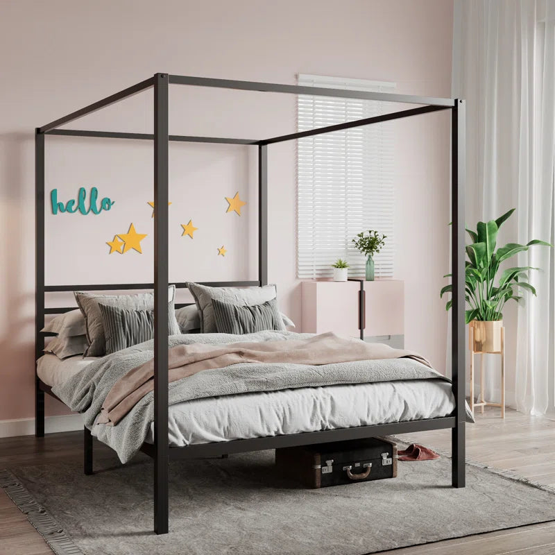 Poster Bed: Metal Platform Bed