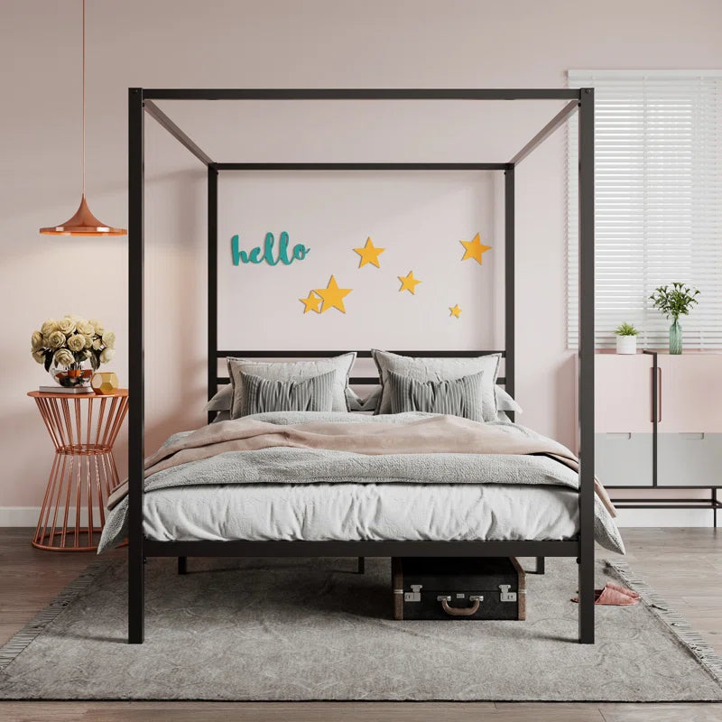 Poster Bed: Metal Platform Bed