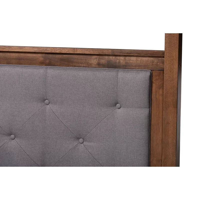 Poster Bed: Upholstered & Wooden Bed
