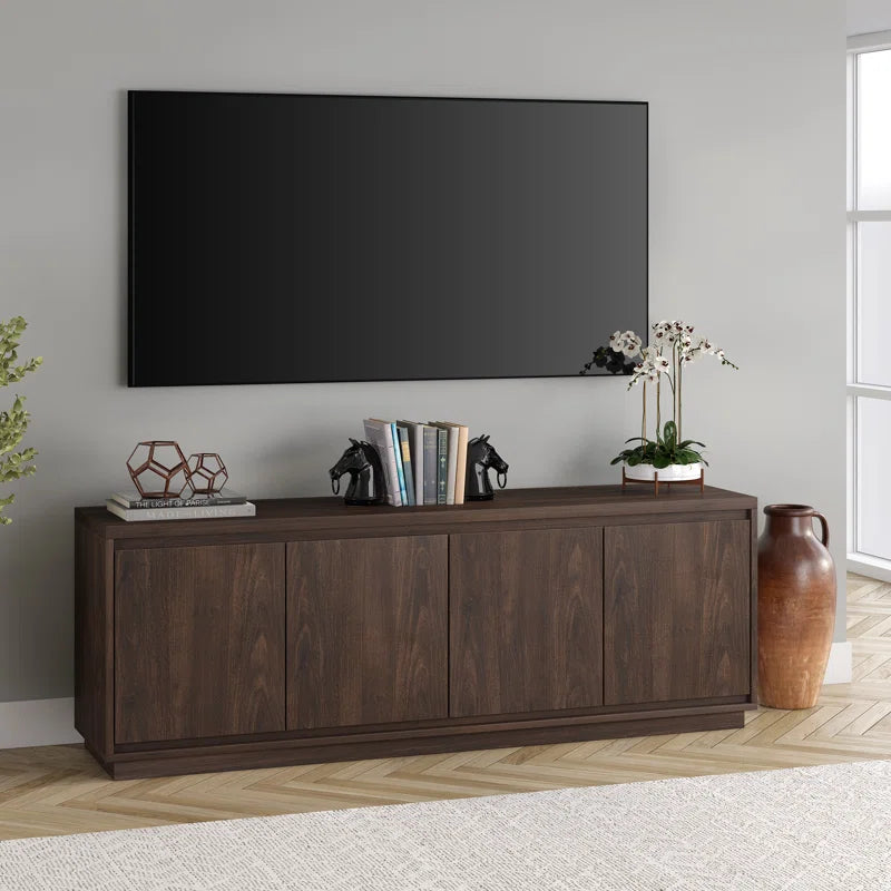 tv panel: Modern TV Console Fits TVs Up to 78"
