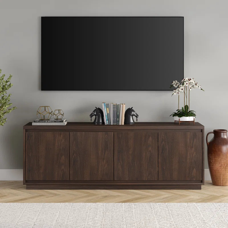 tv panel: Modern TV Console Fits TVs Up to 78"