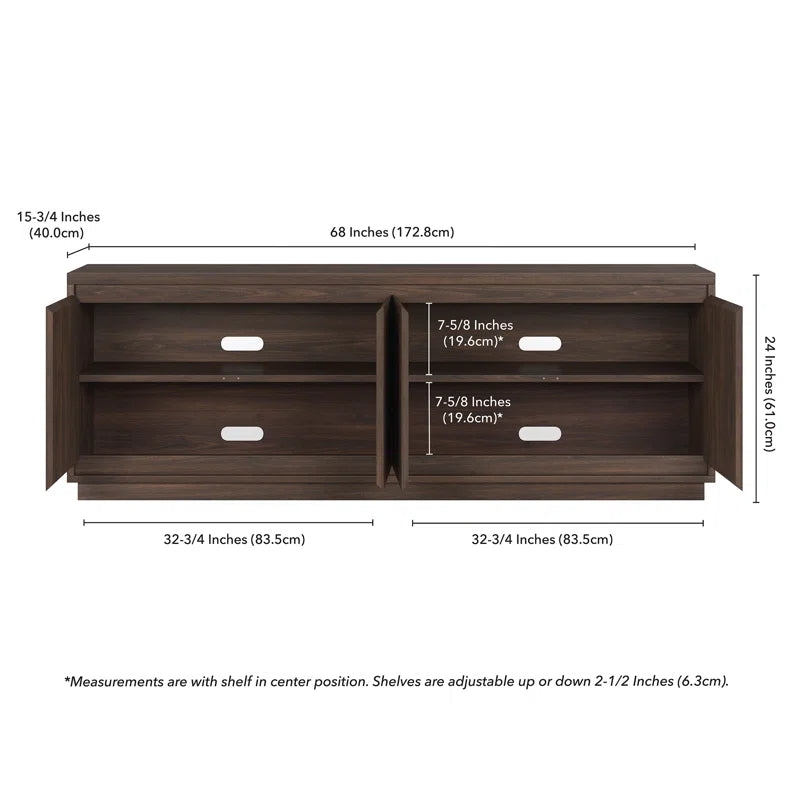 tv panel: Modern TV Console Fits TVs Up to 78"
