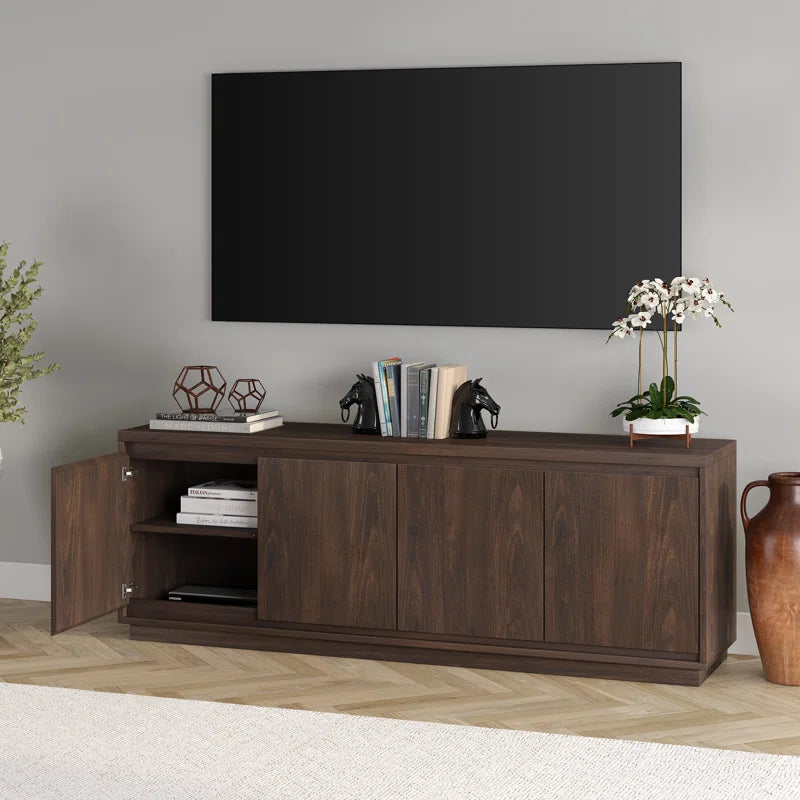 tv panel: Modern TV Console Fits TVs Up to 78"