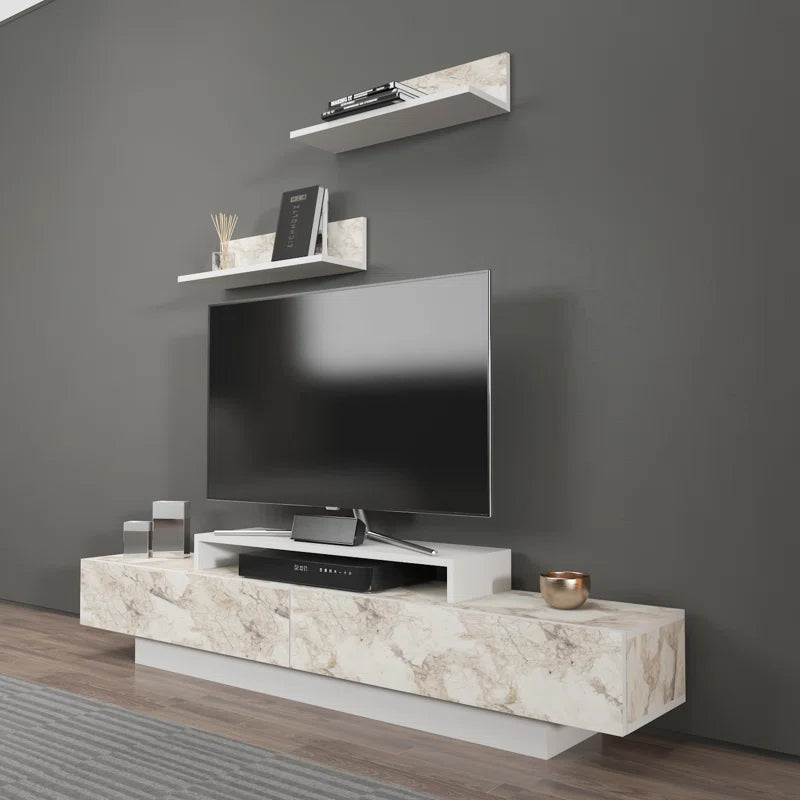 tv panel: Modern TV Console for 75" with Storage