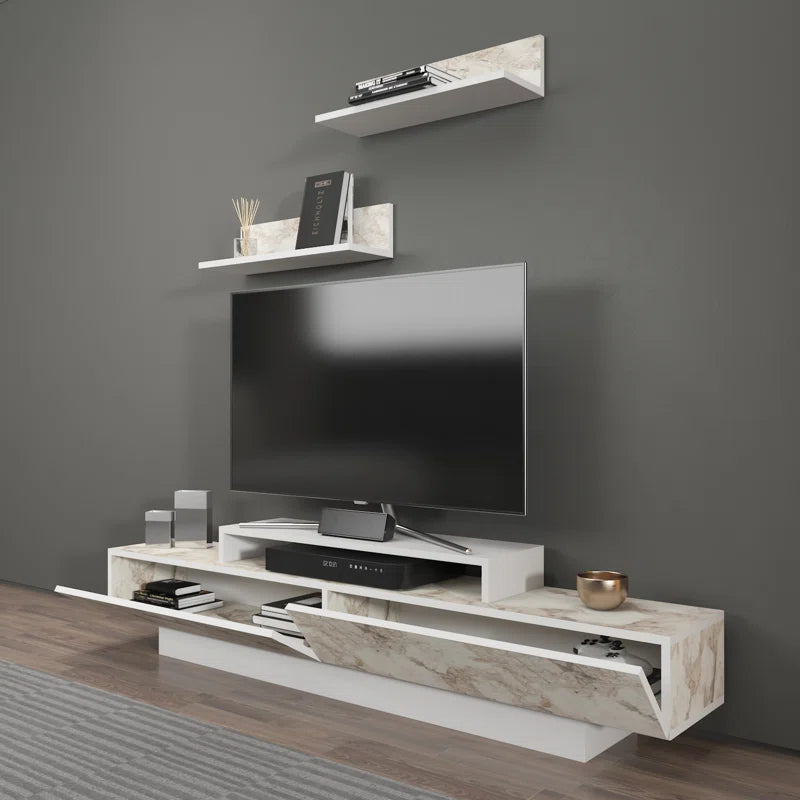tv panel: Modern TV Console for 75" with Storage