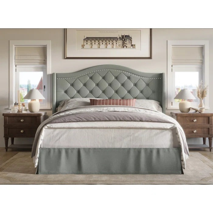 Queen Size Bed: Elegance Platform Bed
