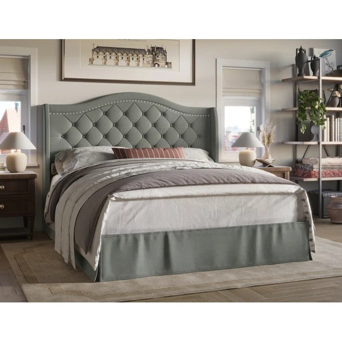 Queen Size Bed: Elegance Platform Bed