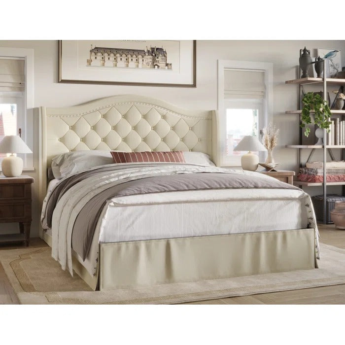 Queen Size Bed: Elegance Platform Bed