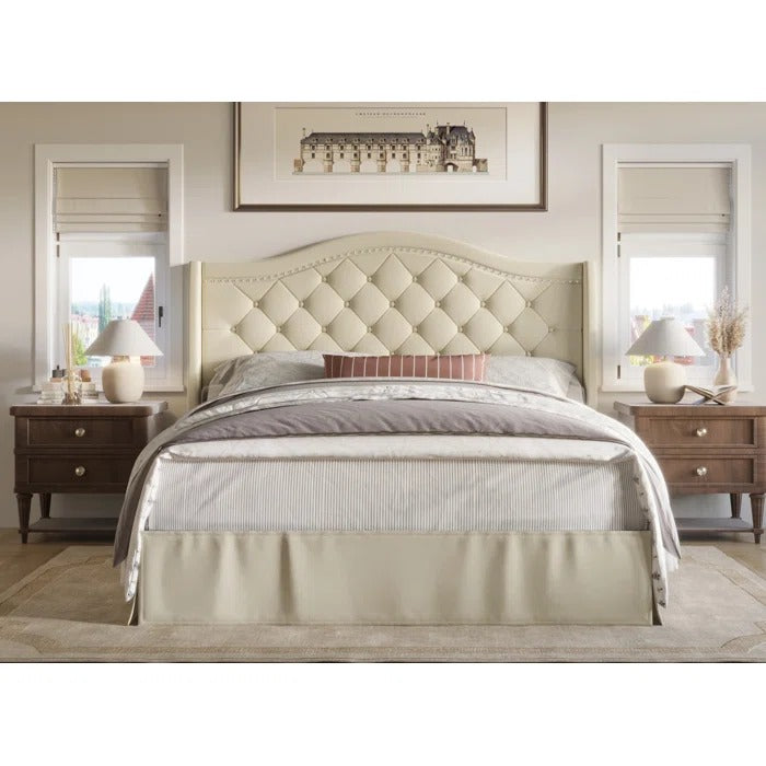 Queen Size Bed: Elegance Platform Bed
