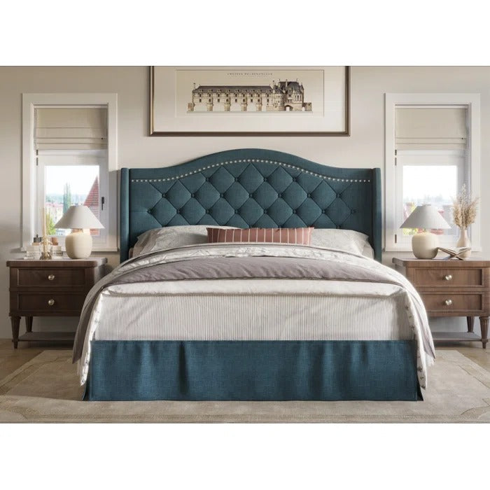 Queen Size Bed: Elegance Platform Bed
