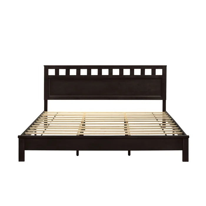 Queen Size Bed: Solid Wood Bed