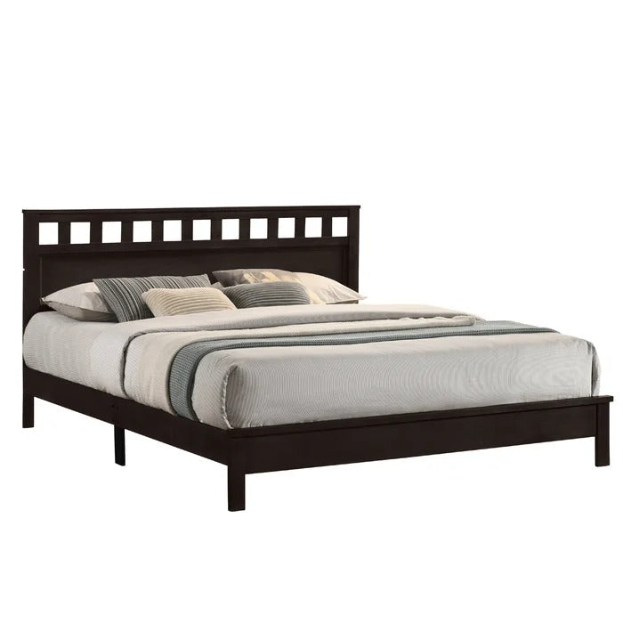 Queen Size Bed: Solid Wood Bed