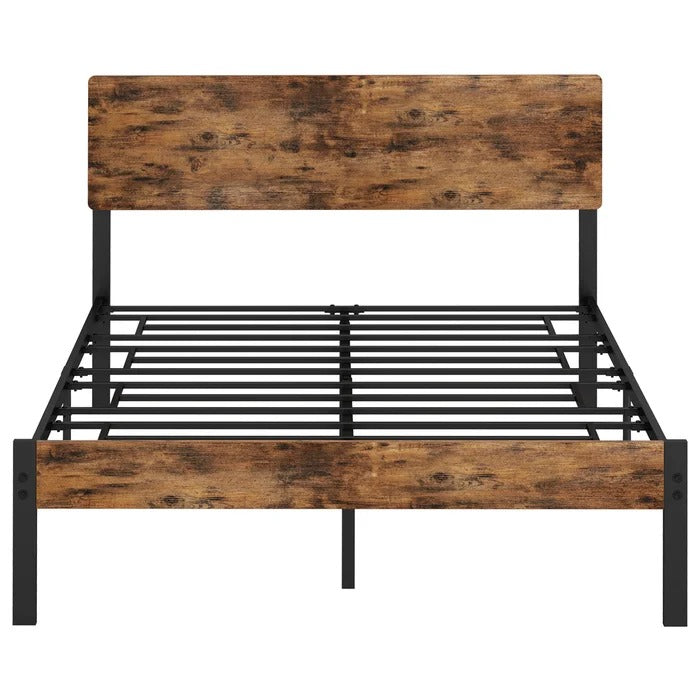 Queen Size Bed: Solid Wooden Bed