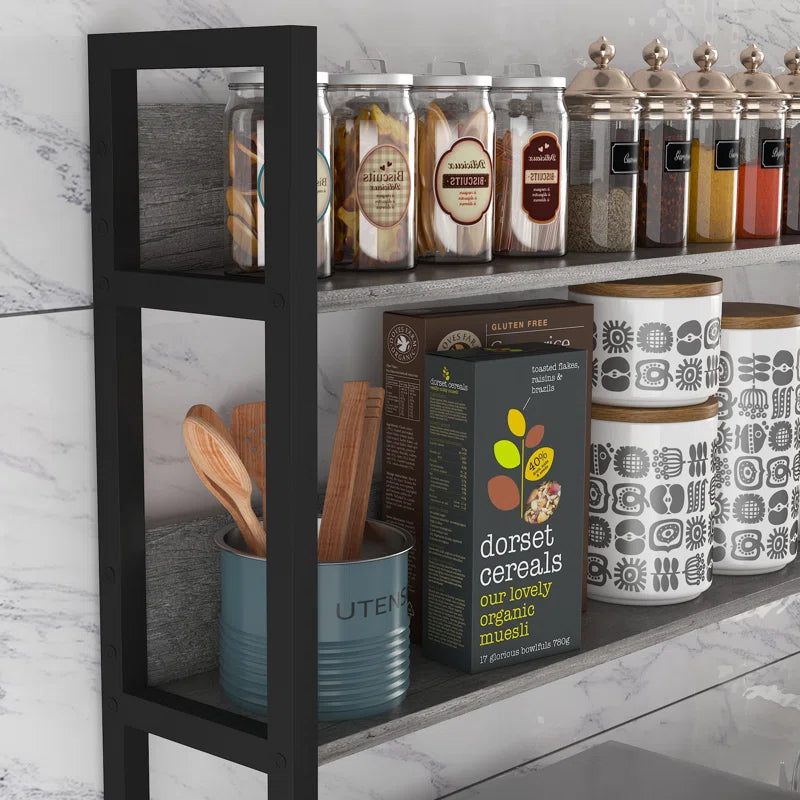 Kitchen Racks: 39.37'' Baker's Rack made of Steel with Microwave Compatibility