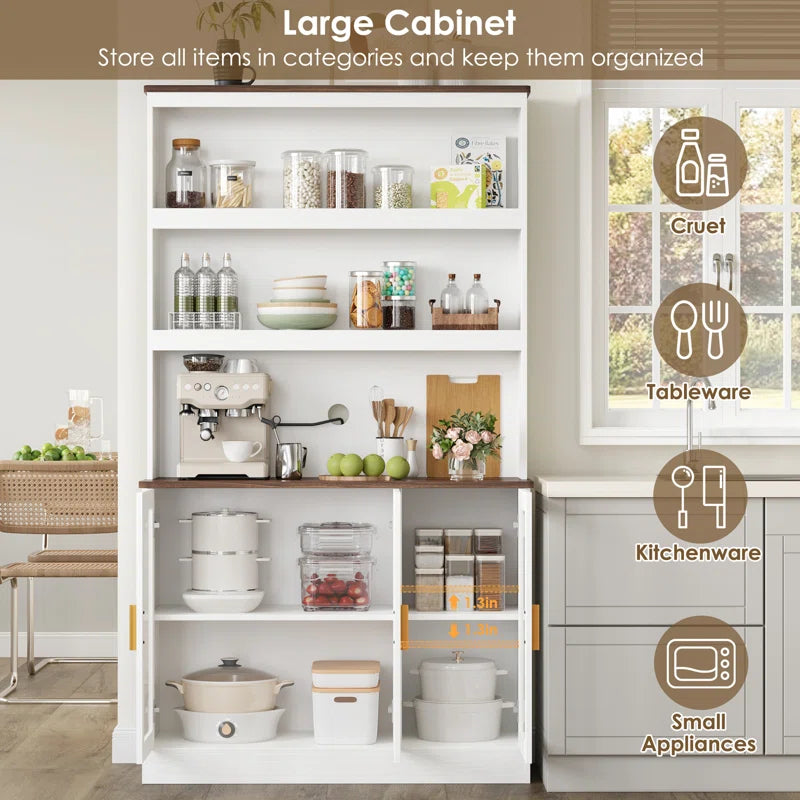 Kitchen Racks: Towerside 5-Tier Baker's Rack Featuring Adjustable Shelves, Ample Desktop Space.
