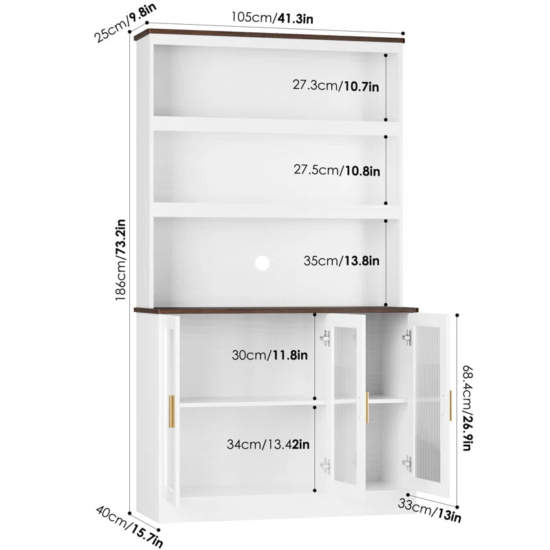 Kitchen Racks: Towerside 5-Tier Baker's Rack Featuring Adjustable Shelves, Ample Desktop Space.