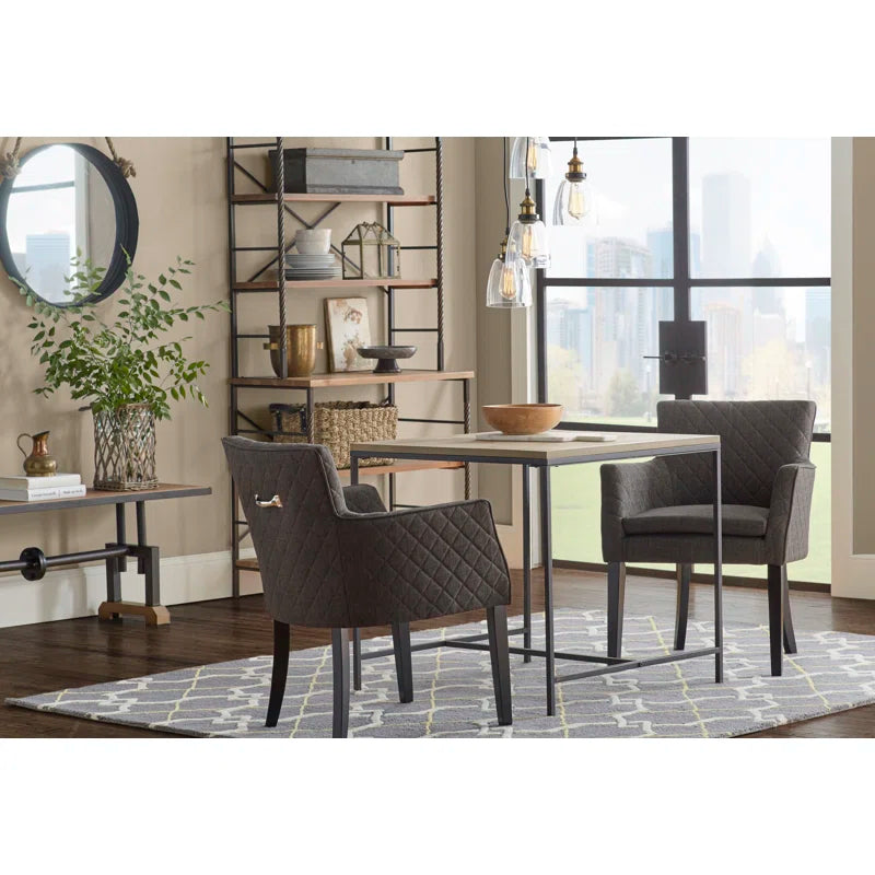 Kitchen Racks: 36.6'' Baker's Rack with Wooden Shelves and Steel Frame