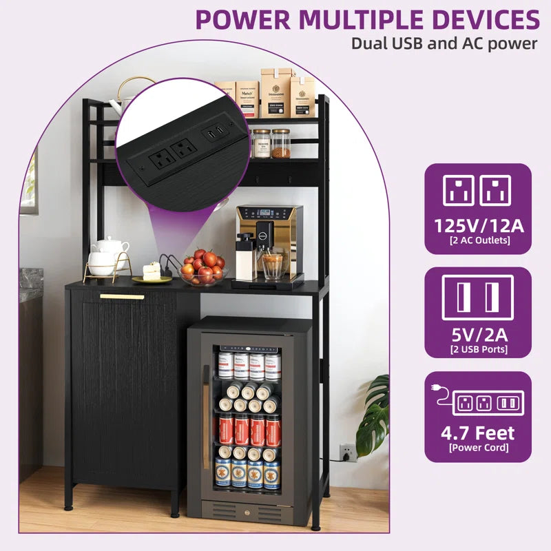 Kitchen Racks: Metal Baker's Rack Measuring 39.4'' With Microwave Compatibility
