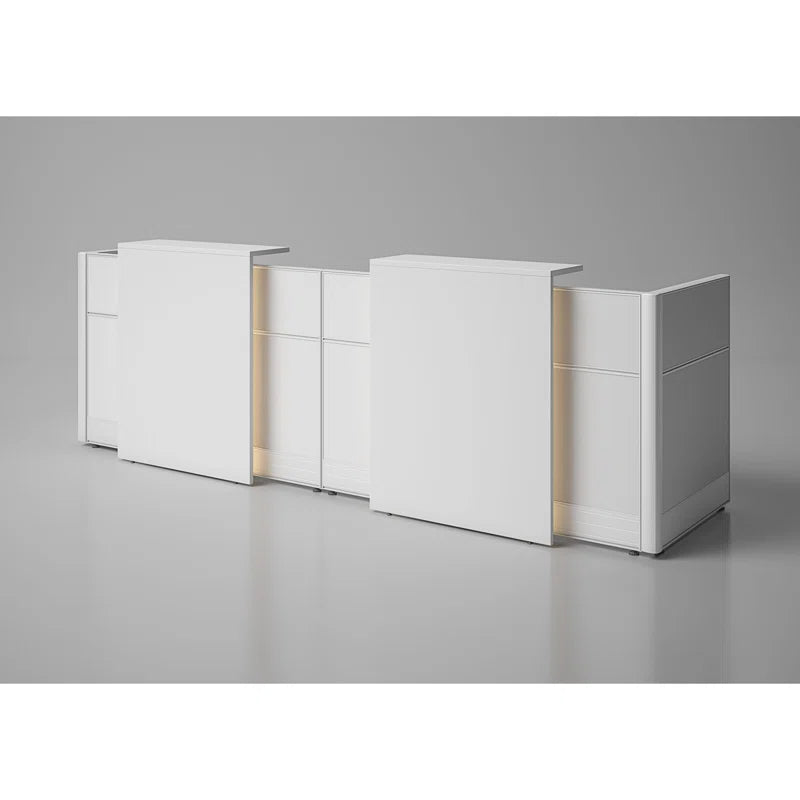 Reception Table: 2 Person Rectangular Laminate Desk