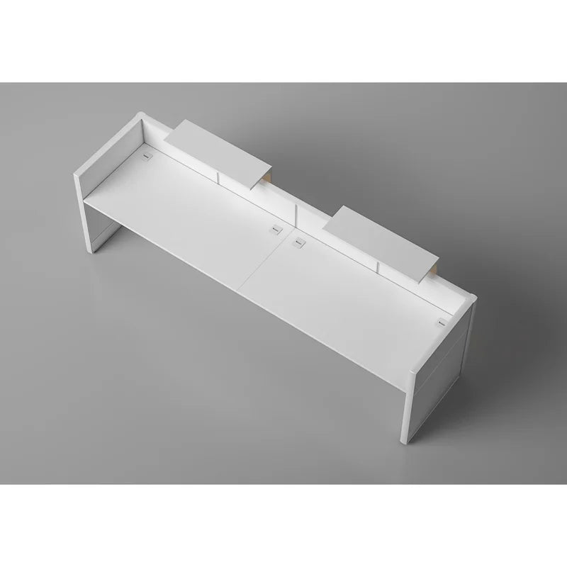 Reception Table: 2 Person Rectangular Laminate Desk
