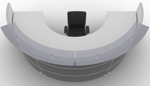 Reception Table: C shaped Desk