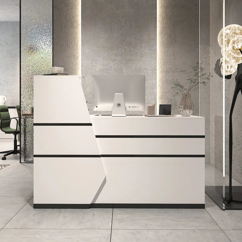 Reception Table: L-Shape Laminate Desk