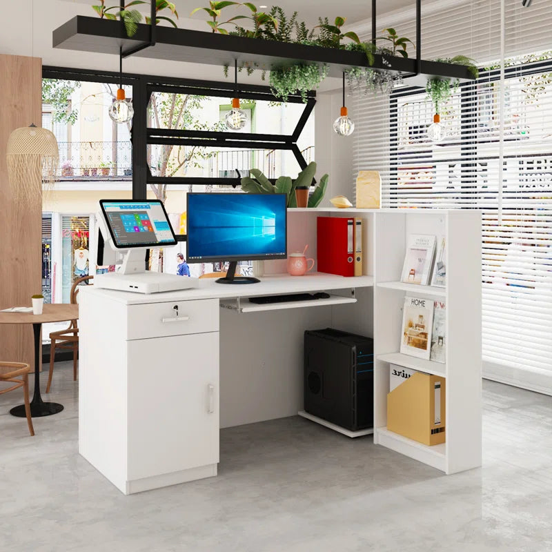 Reception Table: L-Shape Laminate Desk