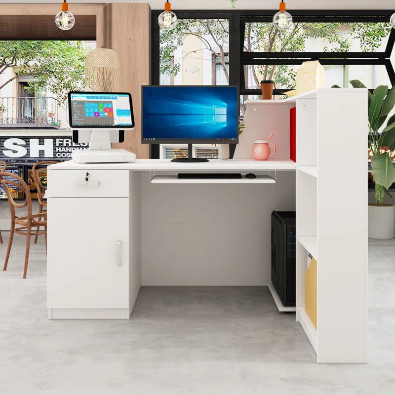 Reception Table: L-Shape Laminate Desk