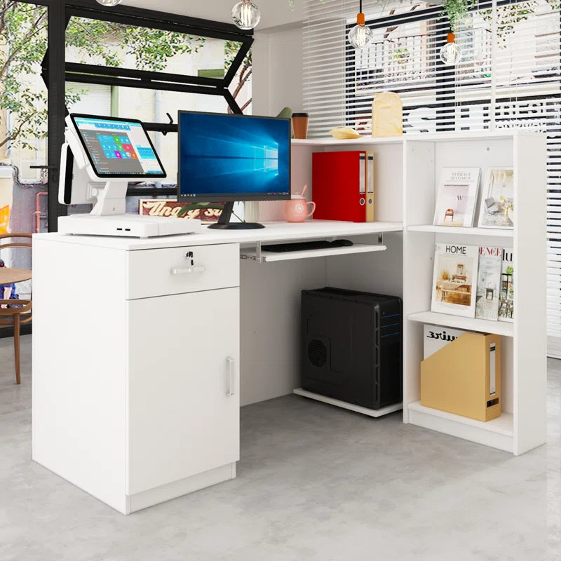 Reception Table: L-Shape Laminate Desk