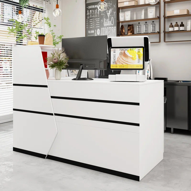 Reception Table: L-Shape Laminate Desk