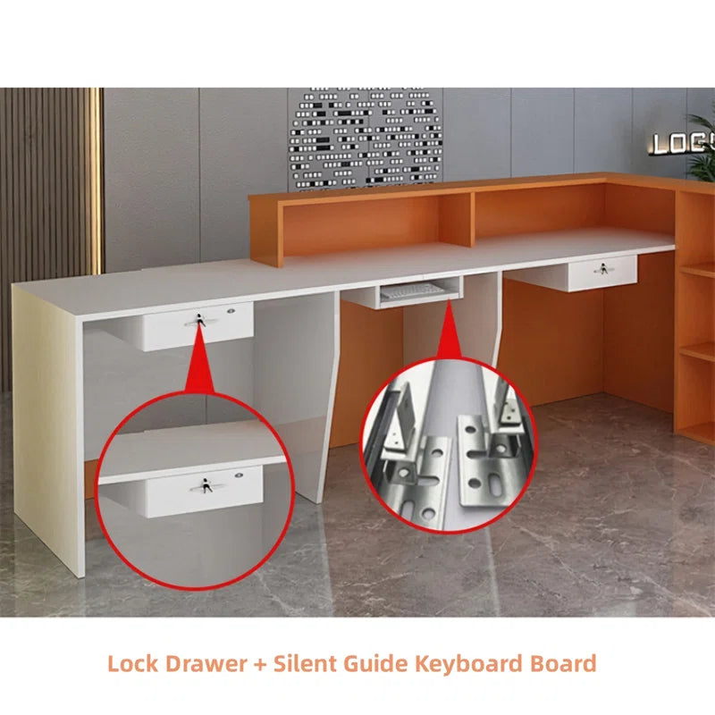Reception Table: Rectangular Laminate Desk