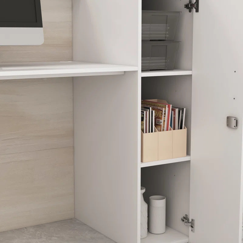 Reception Table: Rectangular Wood Counter Desk