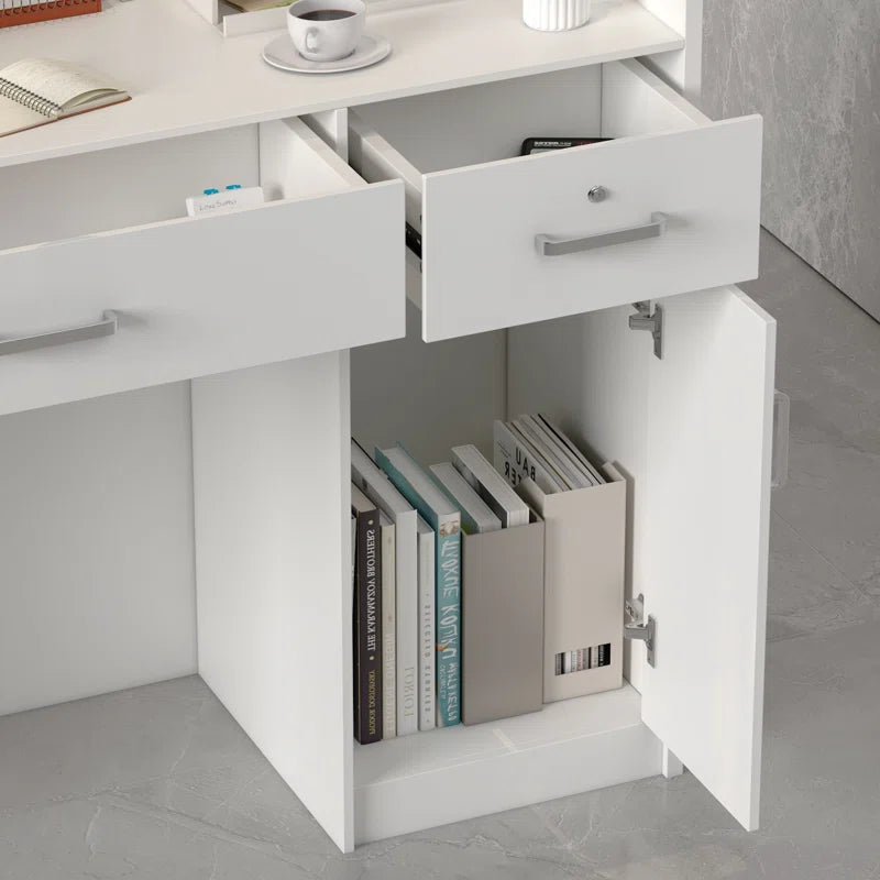 Reception Table: Rectangular Wood Desk