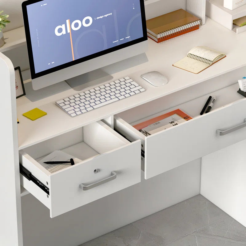 Reception Table: Rectangular Wood Desk