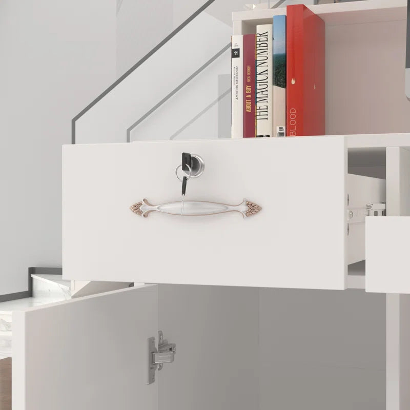 Reception Table: Wooden White Desk