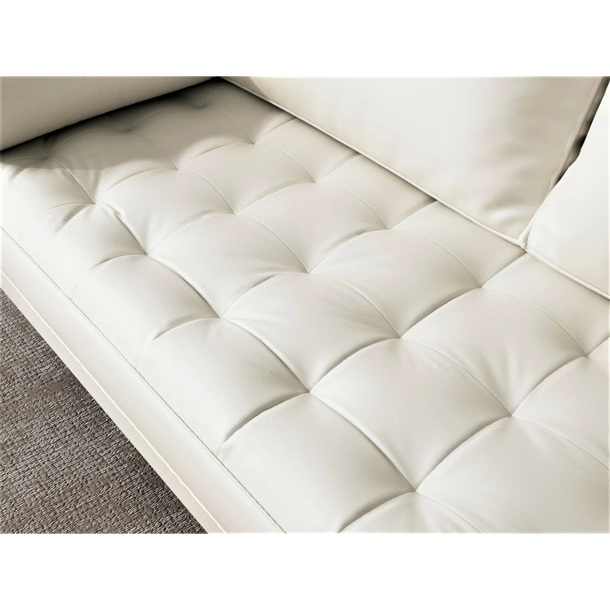 Luxury Sofa Sets: 2-Piece Faux Leather Sofa Set & Loveseat with 2 Toss Pillows