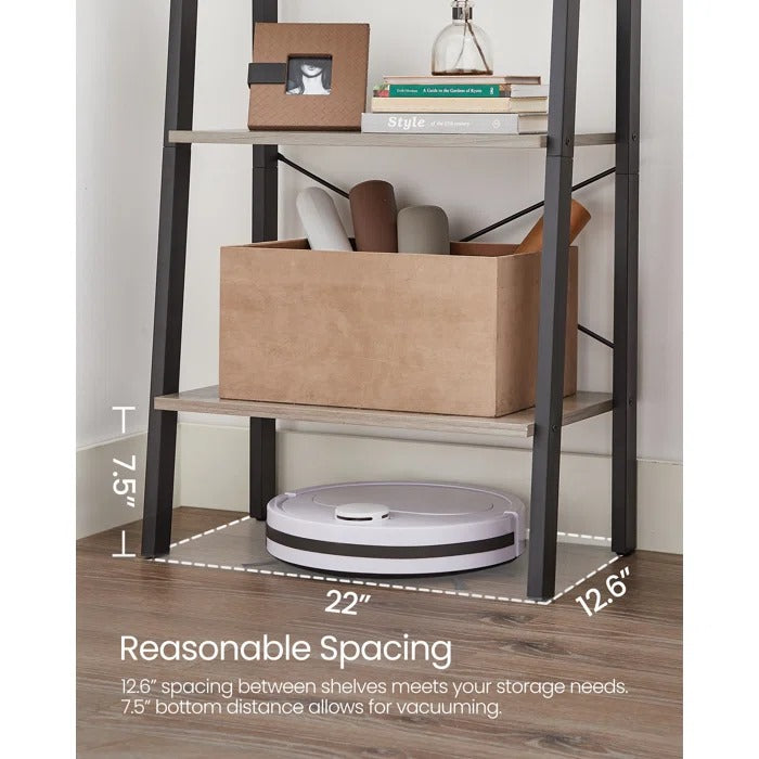 Bookshelf: Rustic Brown Etagere Bookcase