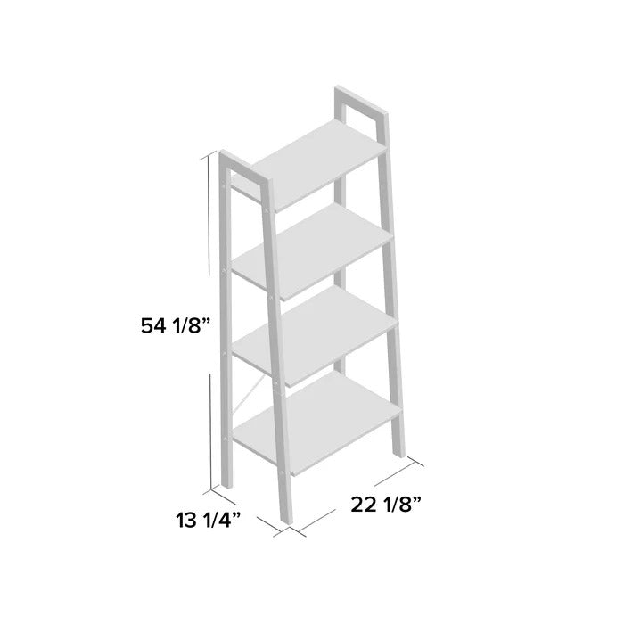 Bookshelf: Rustic Brown Etagere Bookcase